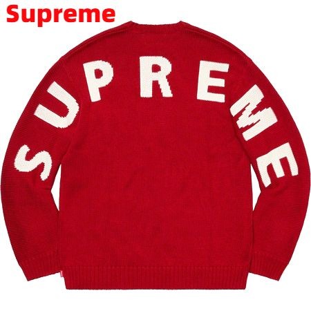 楽天市場】S【Supreme Back Logo Sweater Red シュプリーム バック