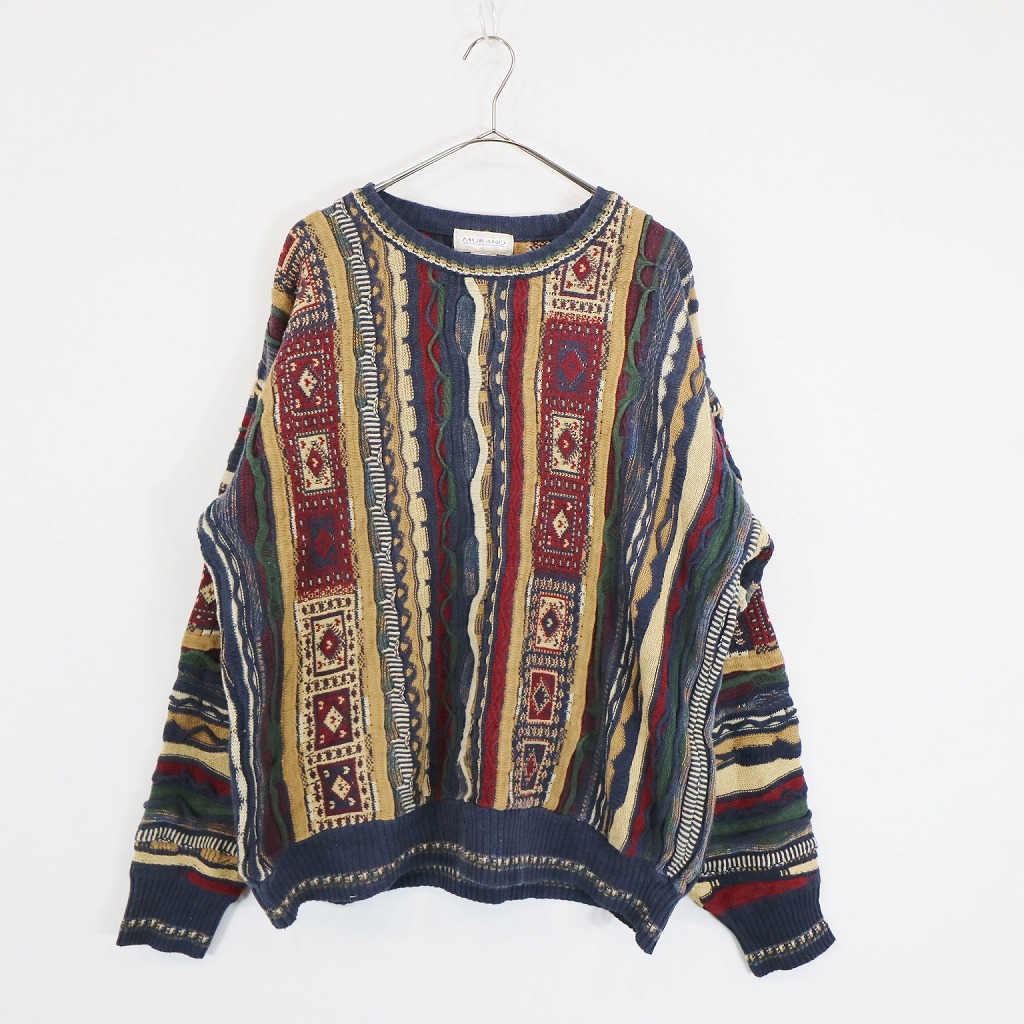 楽天市場】MURANO 3Dニット セーター 防寒 アクリル混 デザイン系