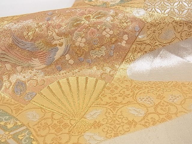 楽天市場】平和屋着物□六通柄袋帯 正倉院扇面文 金銀糸 正絹 逸品 A