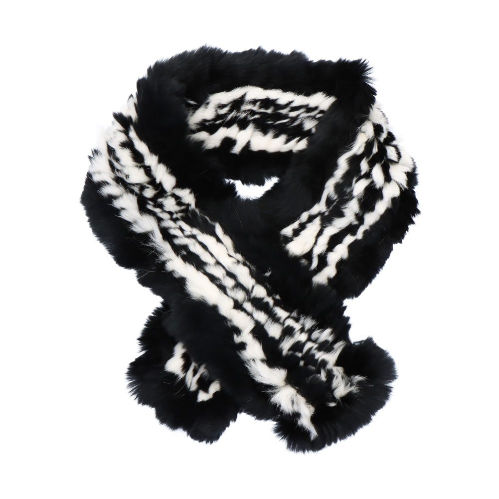 楽天市場】レッキス ラビット ファー マフラー ふわふわ マルチカラー