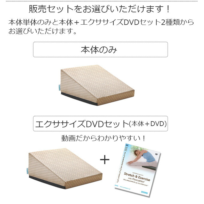 楽天市場】サンテプラス フレックスクッション（ 本体のみ、本体＋DVD