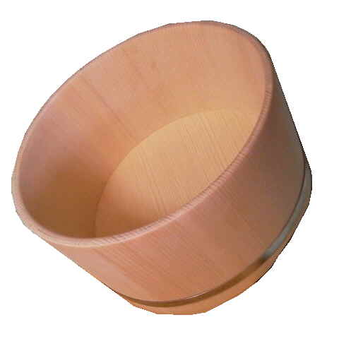 楽天市場】青森ヒバ湯桶 青森ヒバ [直径24cm] 木の温もり！ 水切れ最高