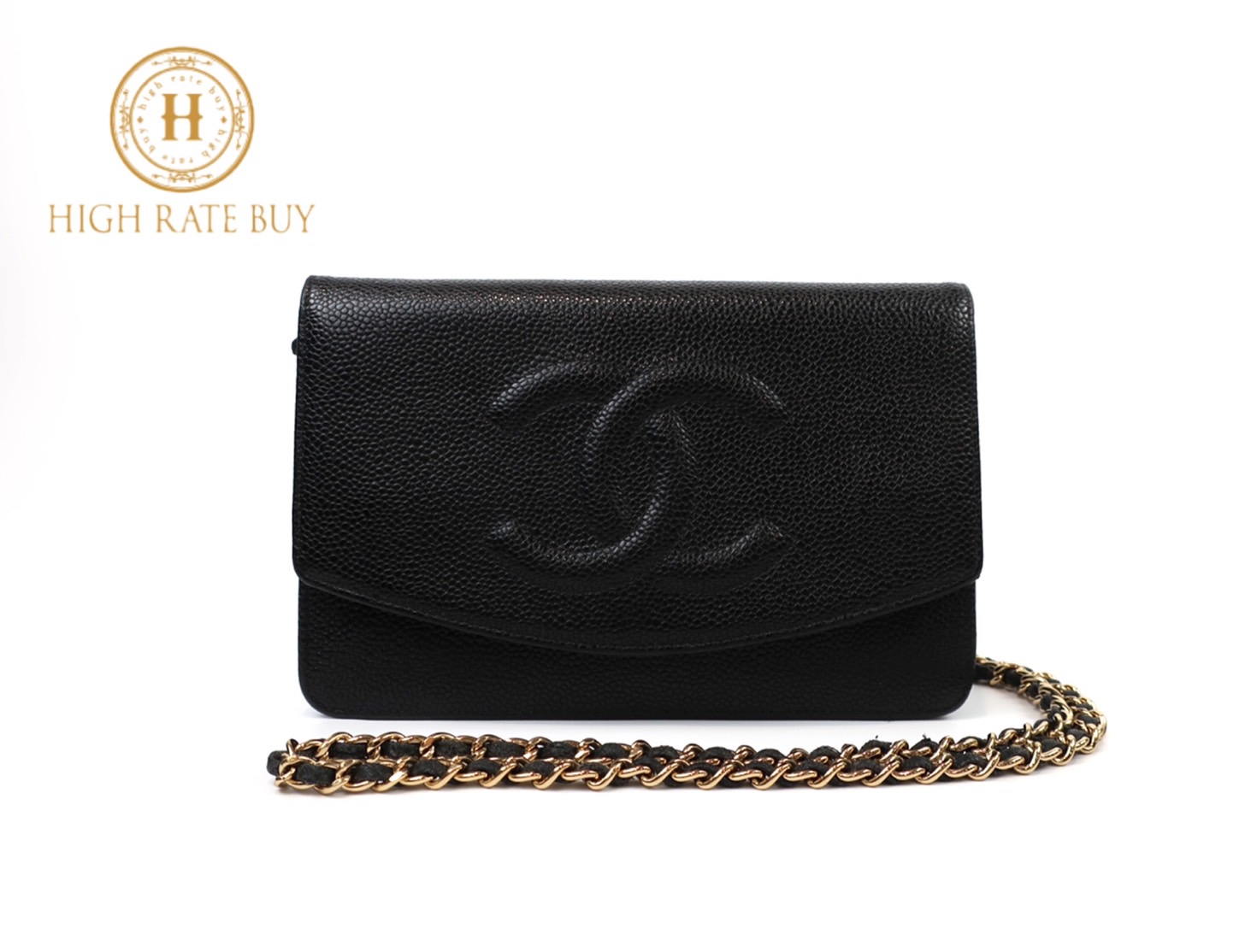 楽天市場】CHANEL シャネル チェーン ウォレット ココマーク キャビア