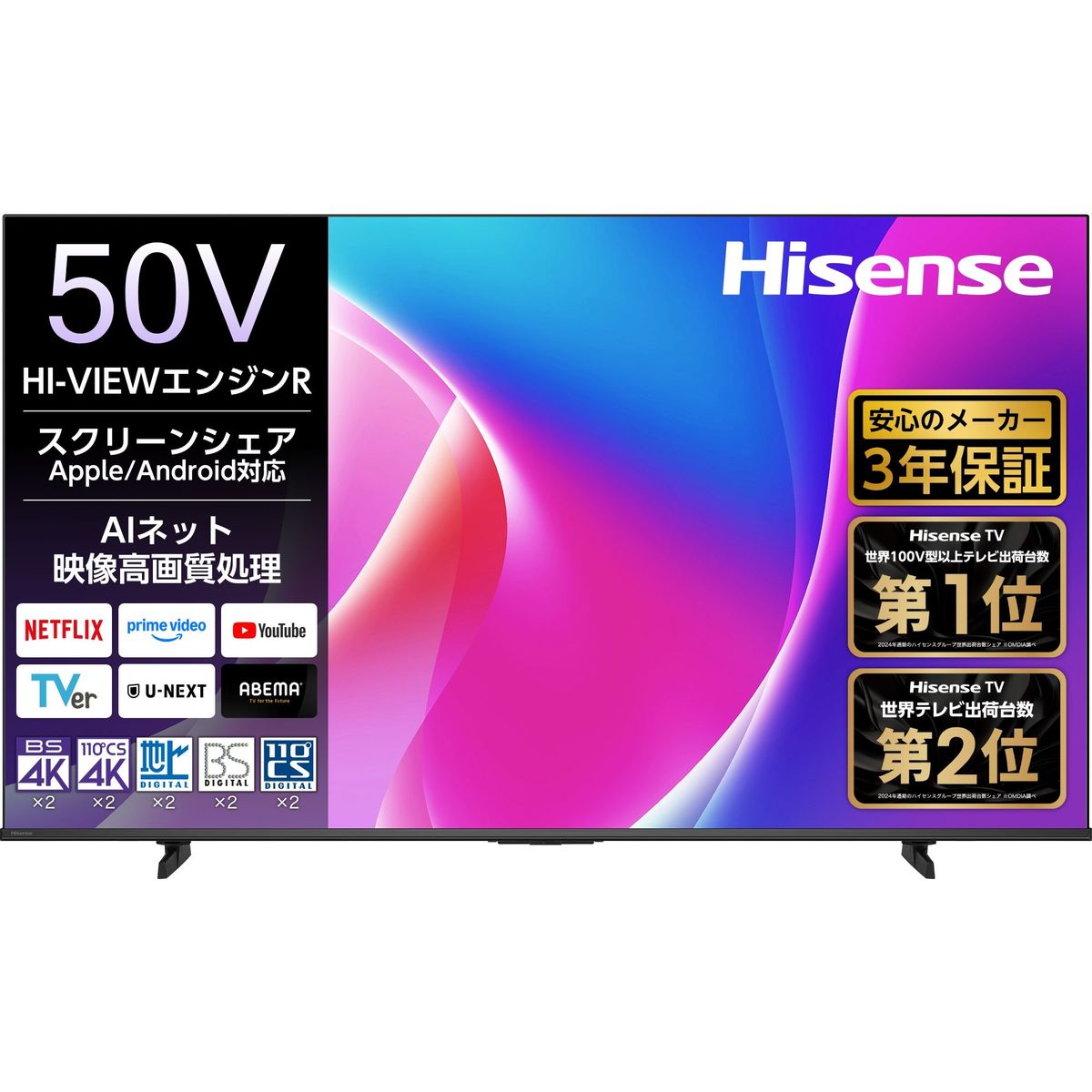 楽天市場】32 型 スマート テレビ（メーカーハイセンス）の通販