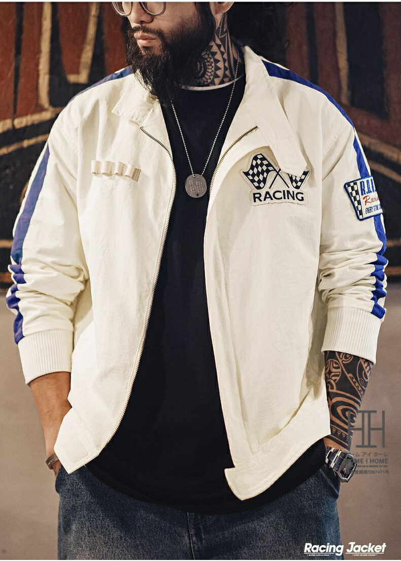 楽天市場】レーシングジャケット メンズ トラックジャケット ウインド