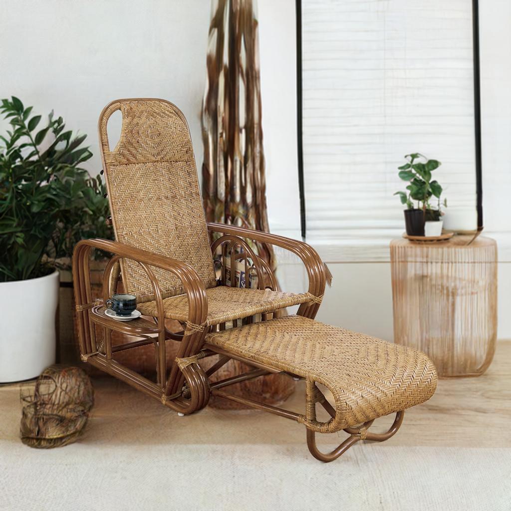 楽天市場】籐 ラタン rattan 寝椅子 シェーズロング リクライニング