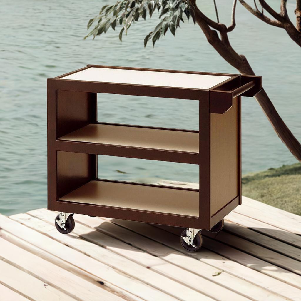 楽天市場】配膳ワゴン高級日本製 飲食店 旅館業務用 天然木製 キッチン