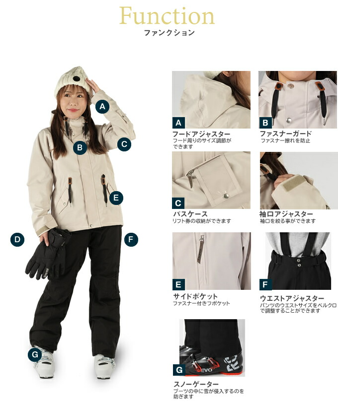 楽天市場】ウィンデックス WINDEX スキーウェア 上下セット レディース