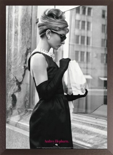楽天市場】オードリー ヘップバーン_1 ポスター 木製アートフレーム付