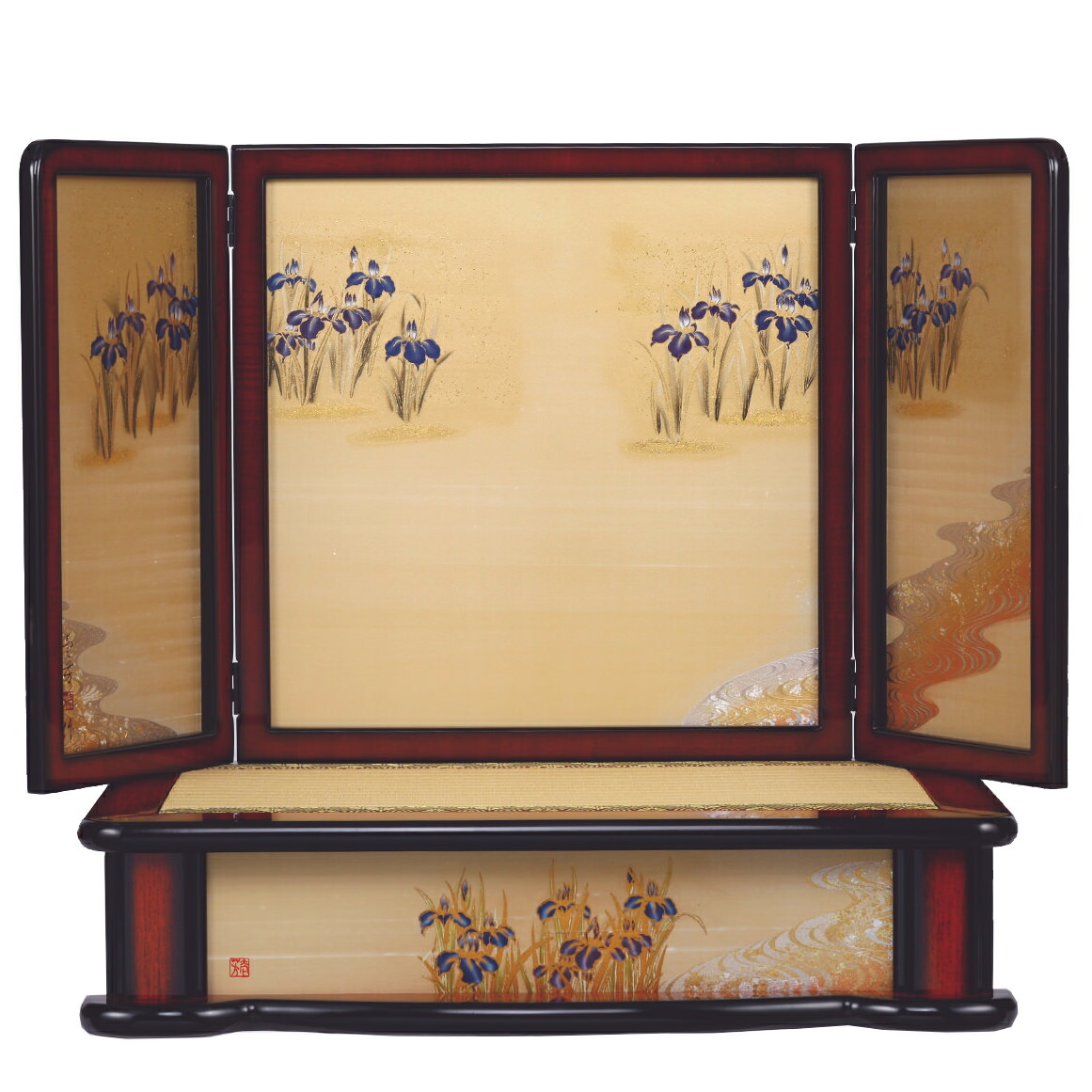 まちゃっぺこ様】五月人形飾り台、屏風セット 保管品 まちゃっぺこ様