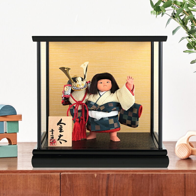 楽天市場】五月人形 コンパクト 幸一光 松崎人形 金太郎 武者人形
