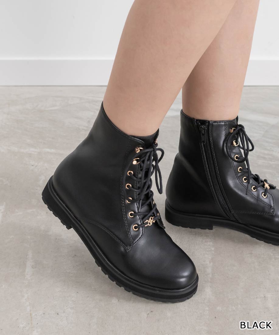 楽天市場】レースアップ ブーツ（ブランドランダ）（靴）の通販