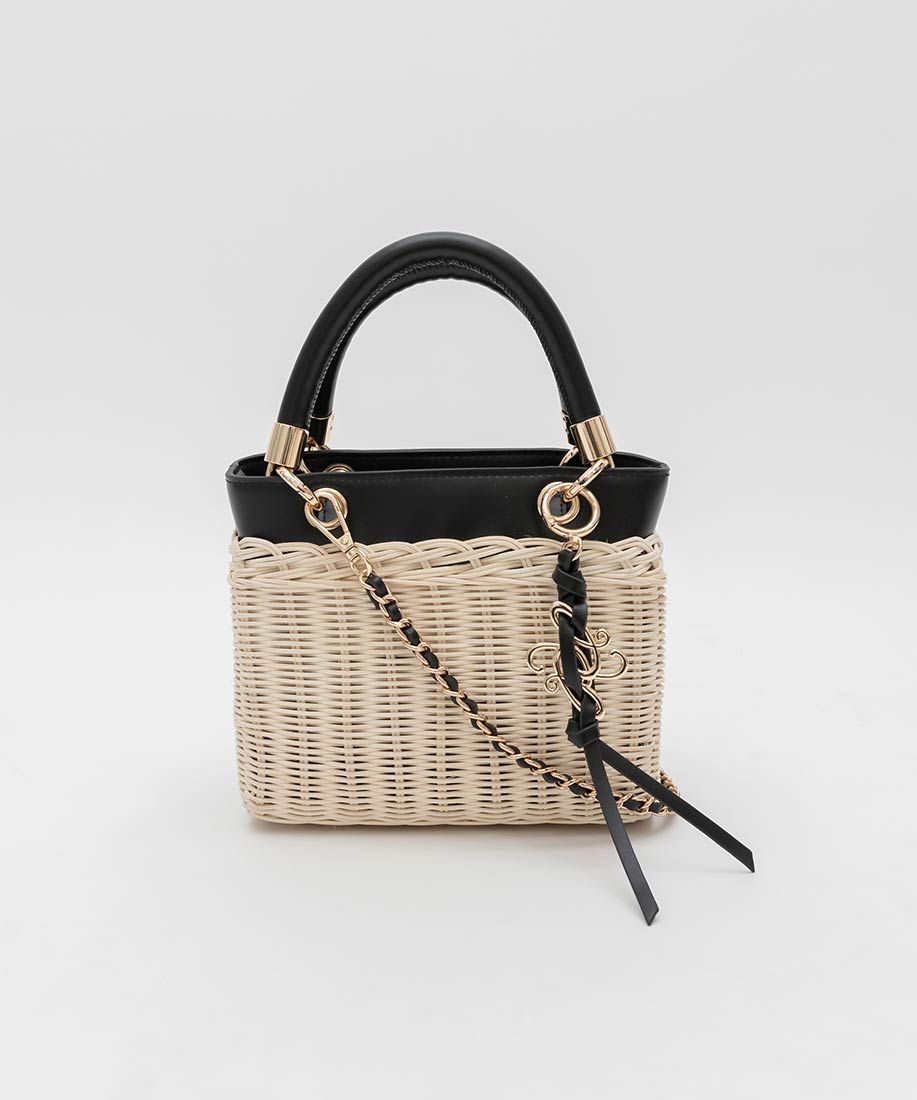 楽天市場】RANDA/ランダ/2WAY ラタンスクエアハンドバッグ/FB35222/U5