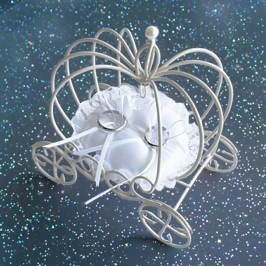 楽天市場】かぼちゃの馬車 リングピロー完成品 S ワイヤー製