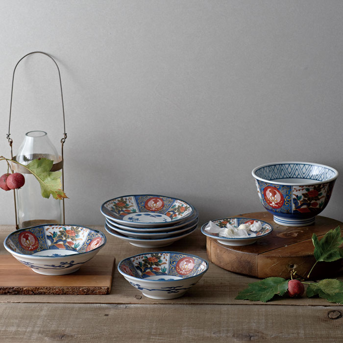 伊万里 特大寸 丼鉢 三つ組 径37cm 明治四十四年新調】美品