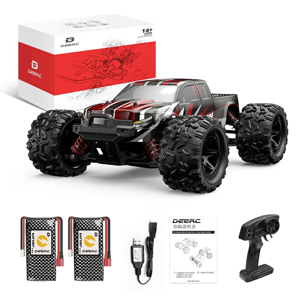 楽天市場】DEERC ラジコンカー 電動RCカー オフロード 4WD 高速 40km/h