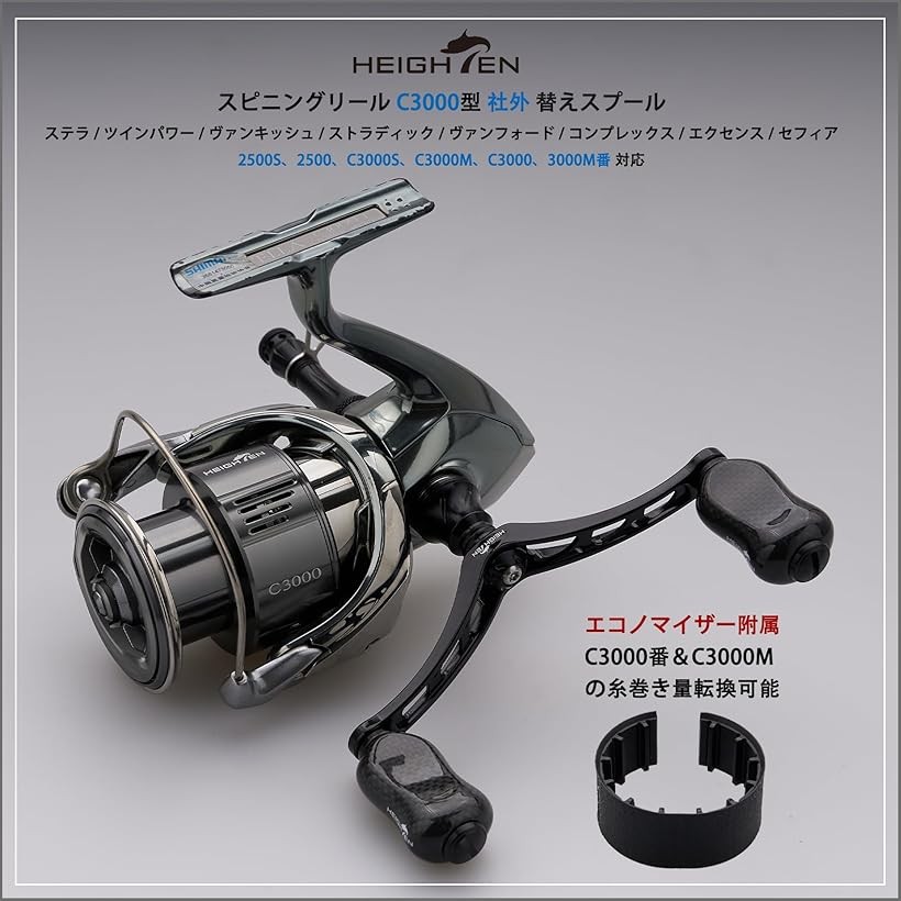 楽天市場】リール スプール 深溝 C3000 替えスプール ステラ/ツイン