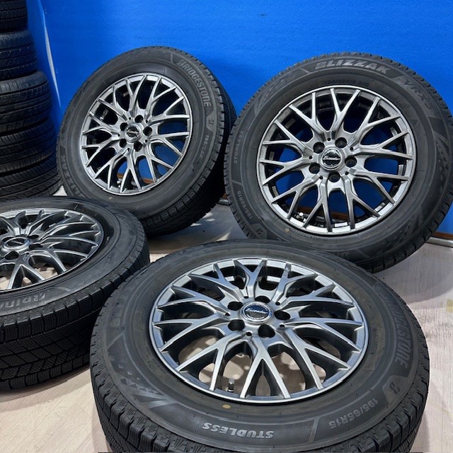 楽天市場】中古 スタッドレス ホイールセット 195/65R15 15×6J ET：45