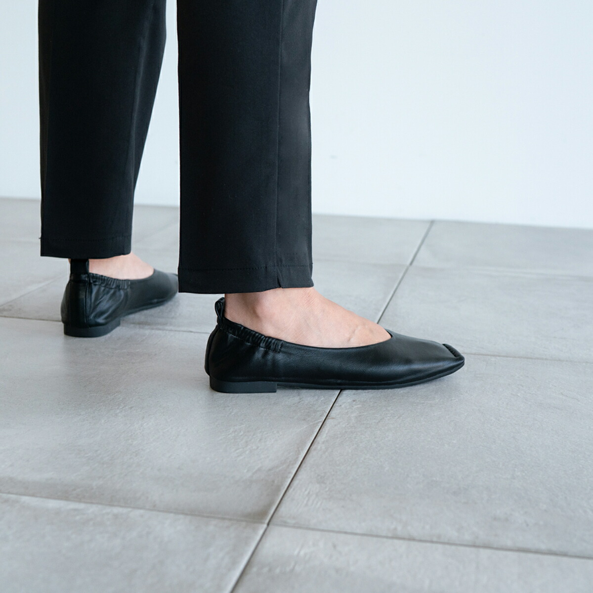 楽天市場】再再再再再入荷！ フラットシューズ Vカット スクエアトゥ