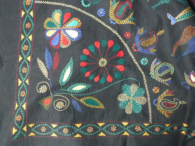 楽天市場】ノクシカタ刺繍 ダブルベッド マルチカバー 第三世界