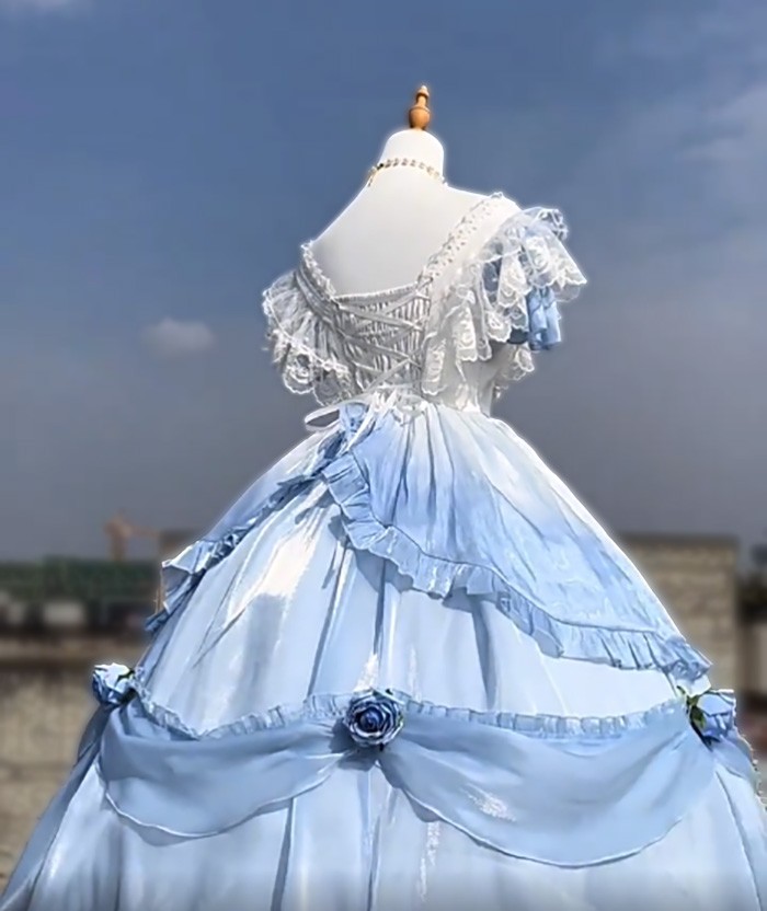 楽天市場】ロリータ ドレス 衣装 ワンピース ブルー Lolita ブルー