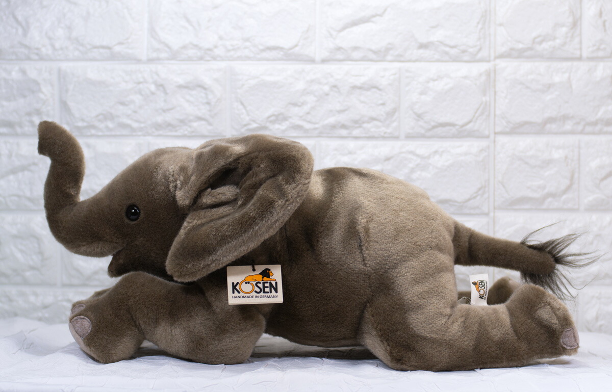楽天市場】ケーセン ぬいぐるみ Kosen ベビーエレファント (伏せ) 46cm