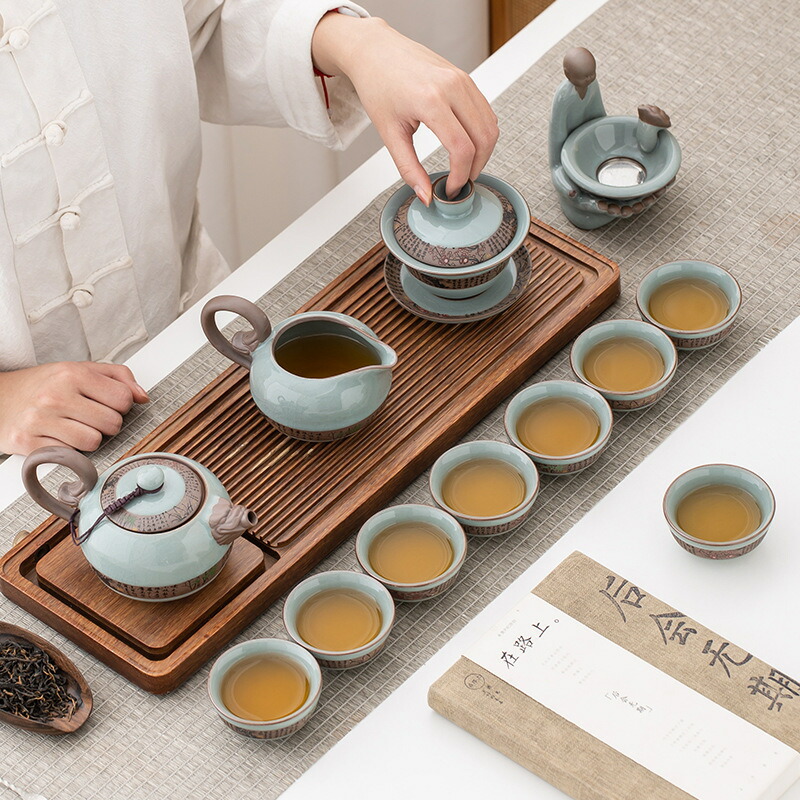 楽天市場】哥窯・歌窯(かよう) 茶器セット ティーセット 蓋碗 急須 12