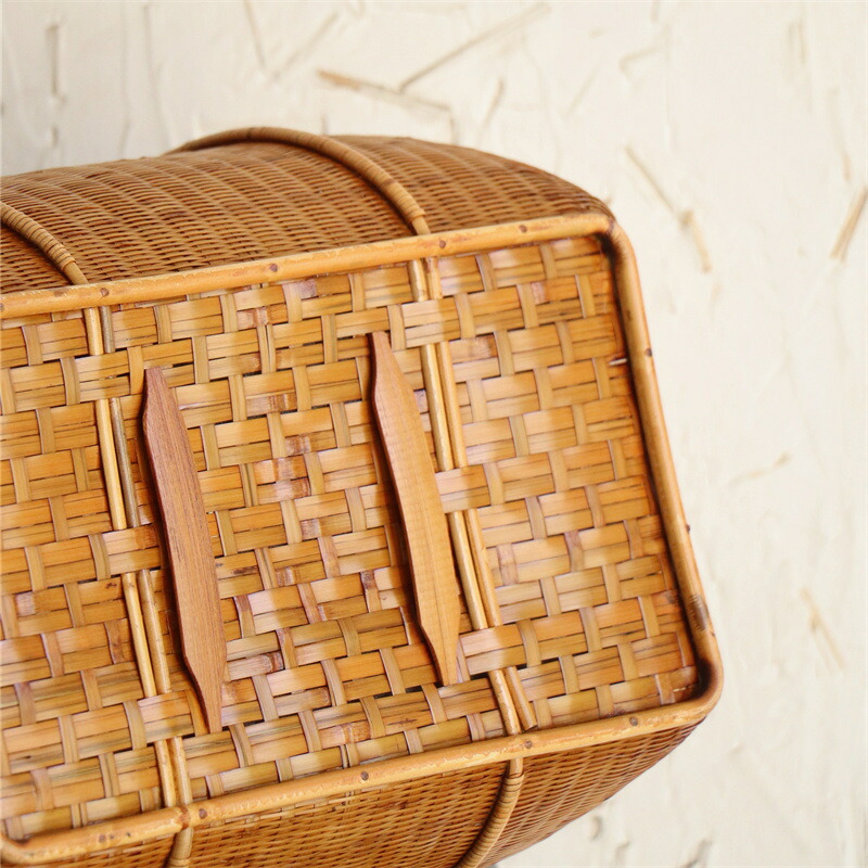 楽天市場】漆塗り ピクニック バスケット かごバッグ レディース 竹