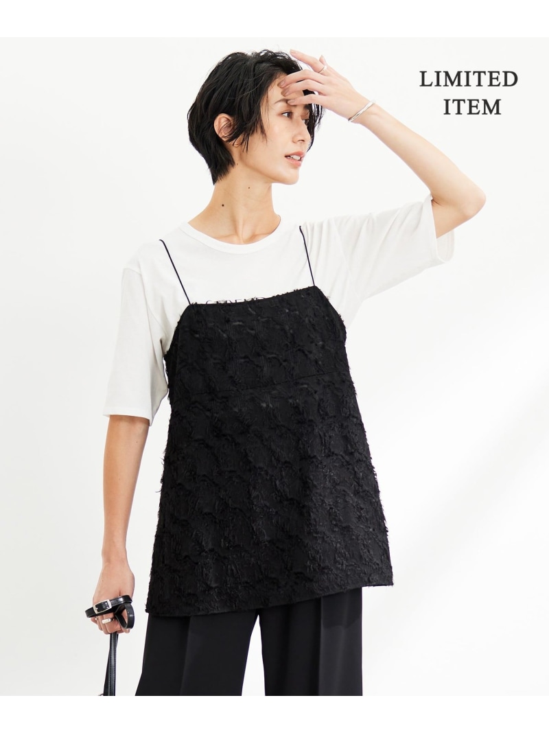 楽天市場】【WEB限定】 ハンドトゥースジャガード キャミブラウス ICB