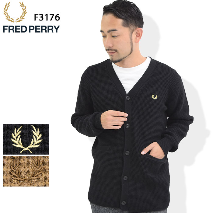 楽天市場】フレッドペリー FRED PERRY カーディガン メンズ Vネック