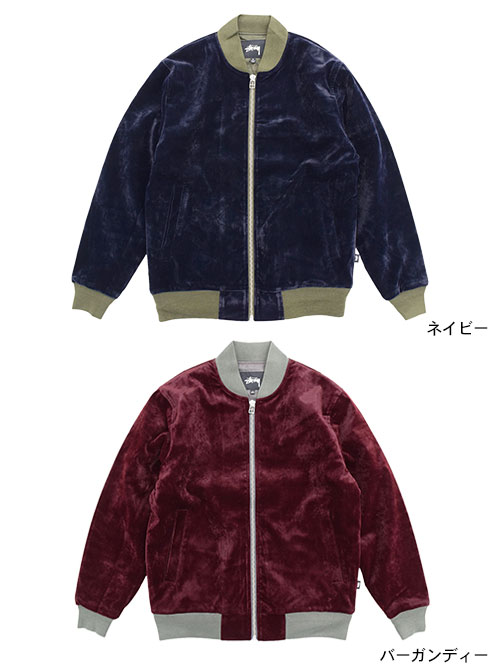 楽天市場】ステューシー STUSSY ジャケット メンズ Velvet Bomber