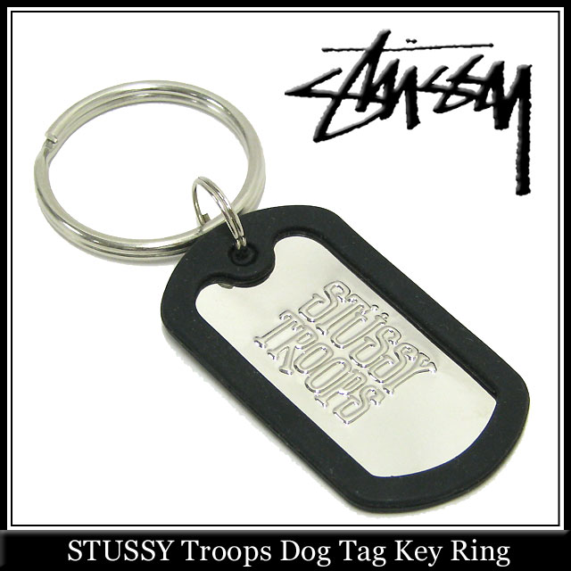 楽天市場】ステューシー STUSSY Troops Dog Tag キーホルダー(stussy