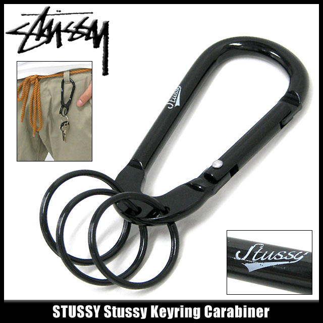 楽天市場】ステューシー STUSSY Stussy Keyring カラビナ(stussy