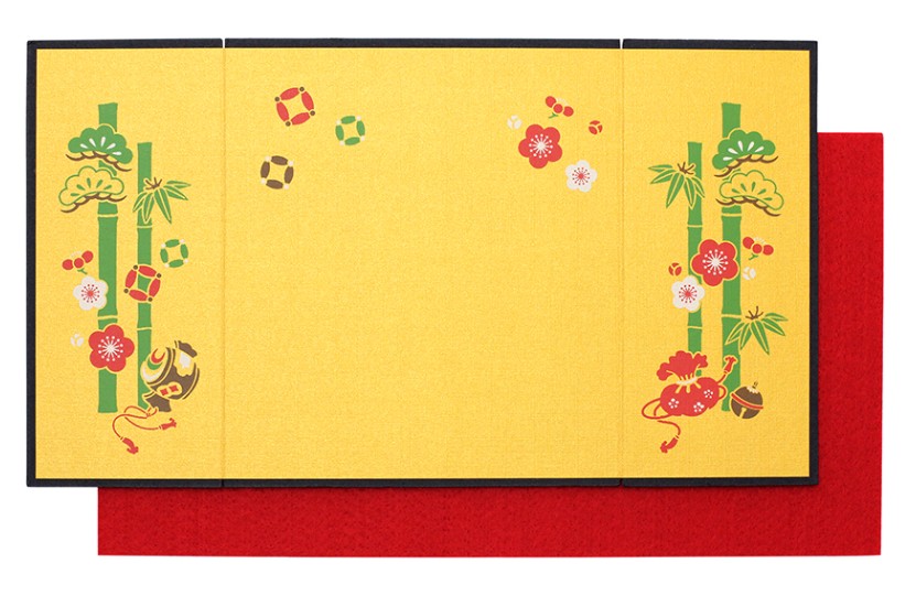 楽天市場】松竹梅屏風 三つ折り 136mm×242mm : 人形の一藤