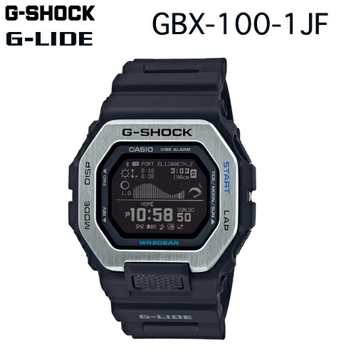 楽天市場】CASIO カシオ G-SHOCKGBX-100-1JF潮汐情報 タイドグラフG
