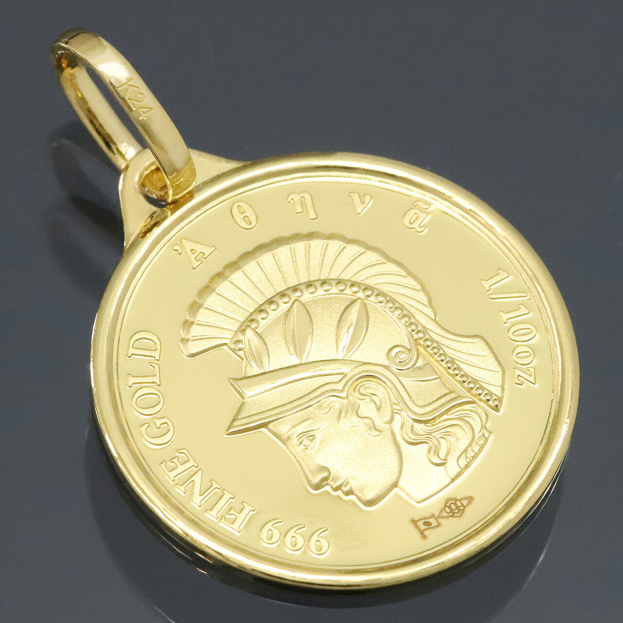 楽天市場】【廃盤】 24金 コイン ネックレストップ ペンダントヘッド