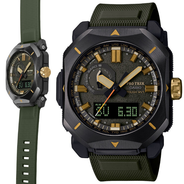 楽天市場】カシオ プロトレック スクエアケース 電波 ソーラー