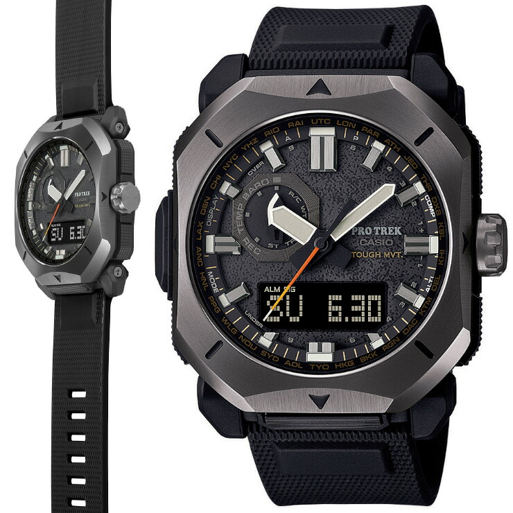 楽天市場】カシオ プロトレック スクエアケース 電波 ソーラー