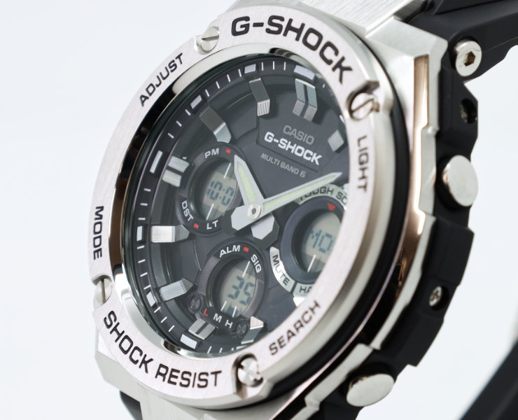 楽天市場】G-SHOCK G-STEEL Gショック 電波 ソーラー GST-W110-1AJF