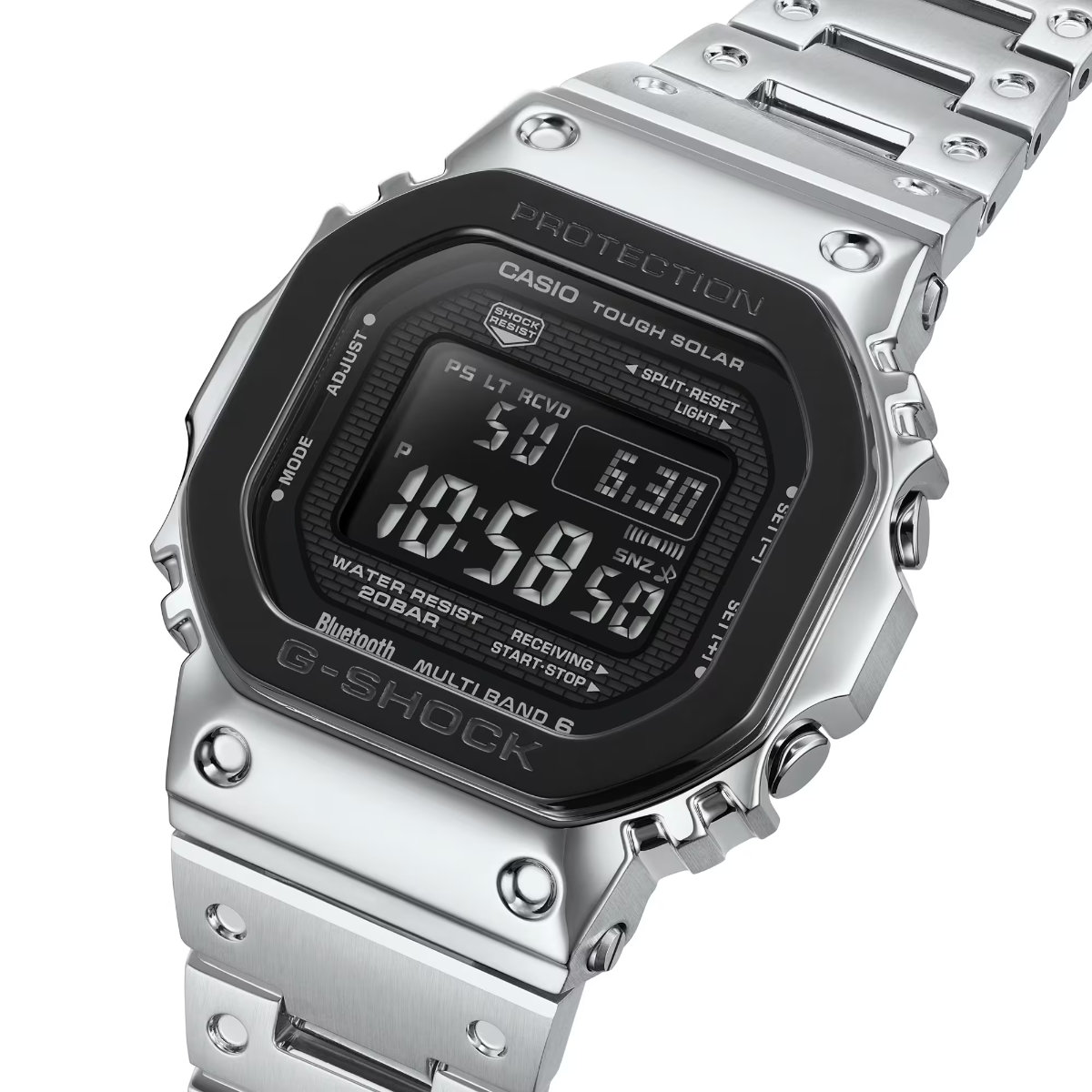 楽天市場】G-SHOCK Gショック フルメタル ブラックベゼル 電波
