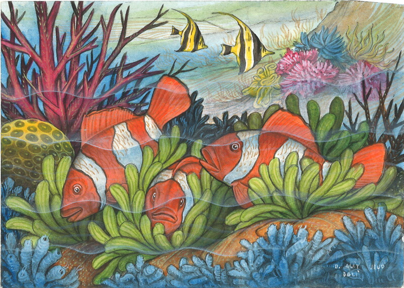 楽天市場】バリ絵画 海の生き物 : ふじた屋 あいランドガーデン