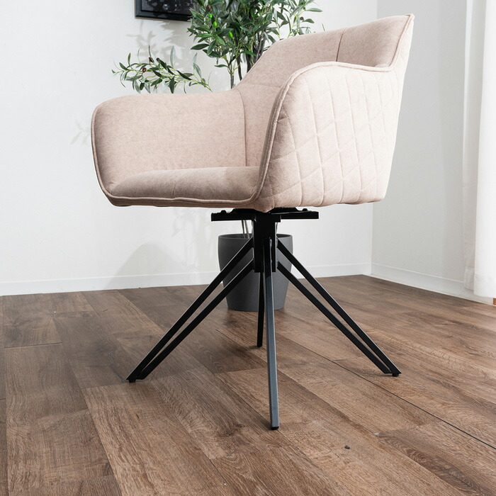 楽天市場】2脚セット ダイニングチェア 回転 肘付 回転式 肘付き