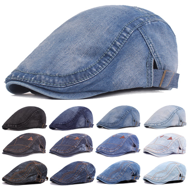 楽天市場】デニム ハンチング 帽子 コットン キャップ ステッチ