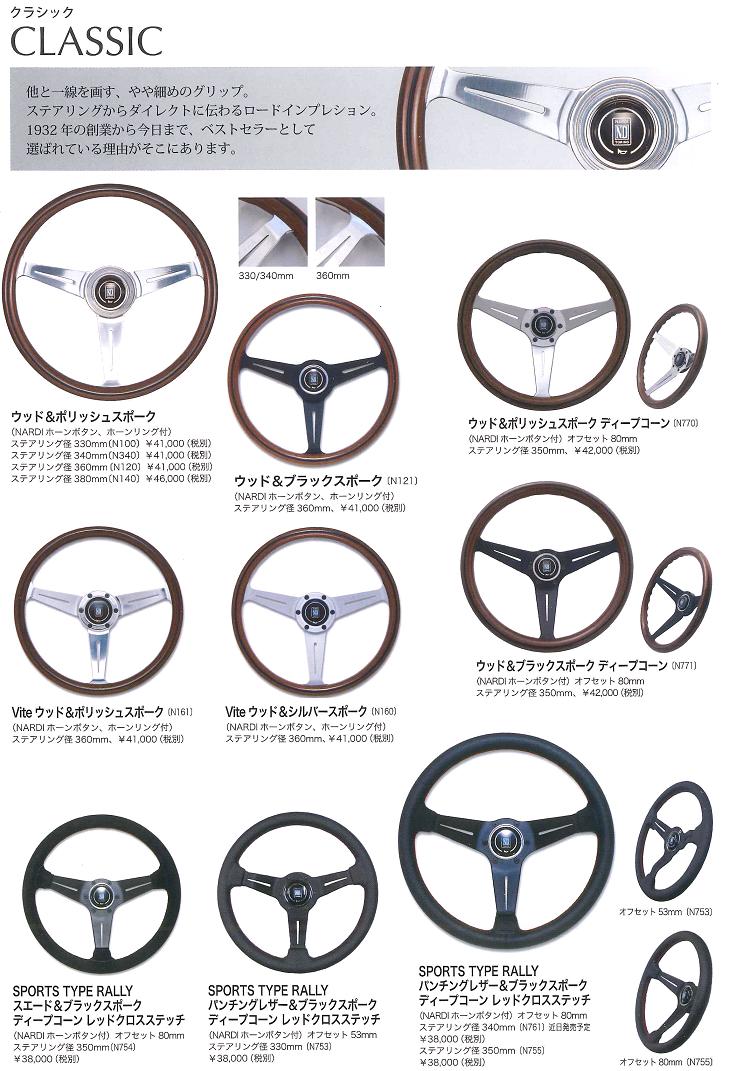 楽天市場】NARDI ナルディ N111 ブラックレザー&シルバースポーク