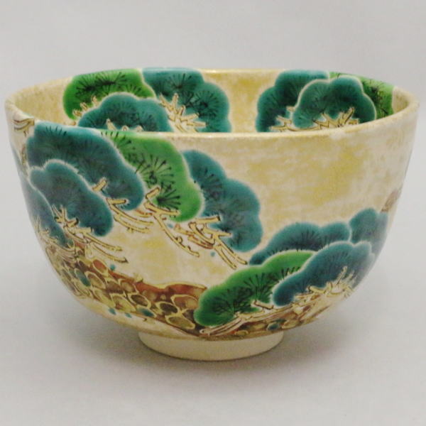 楽天市場】【茶器/茶道具 抹茶茶碗】 金彩 松 手塚石雲作（花蝶窯