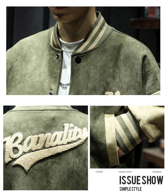 楽天市場】M~2XL スタジャン メンズ ワッペン スタジアムジャンパー