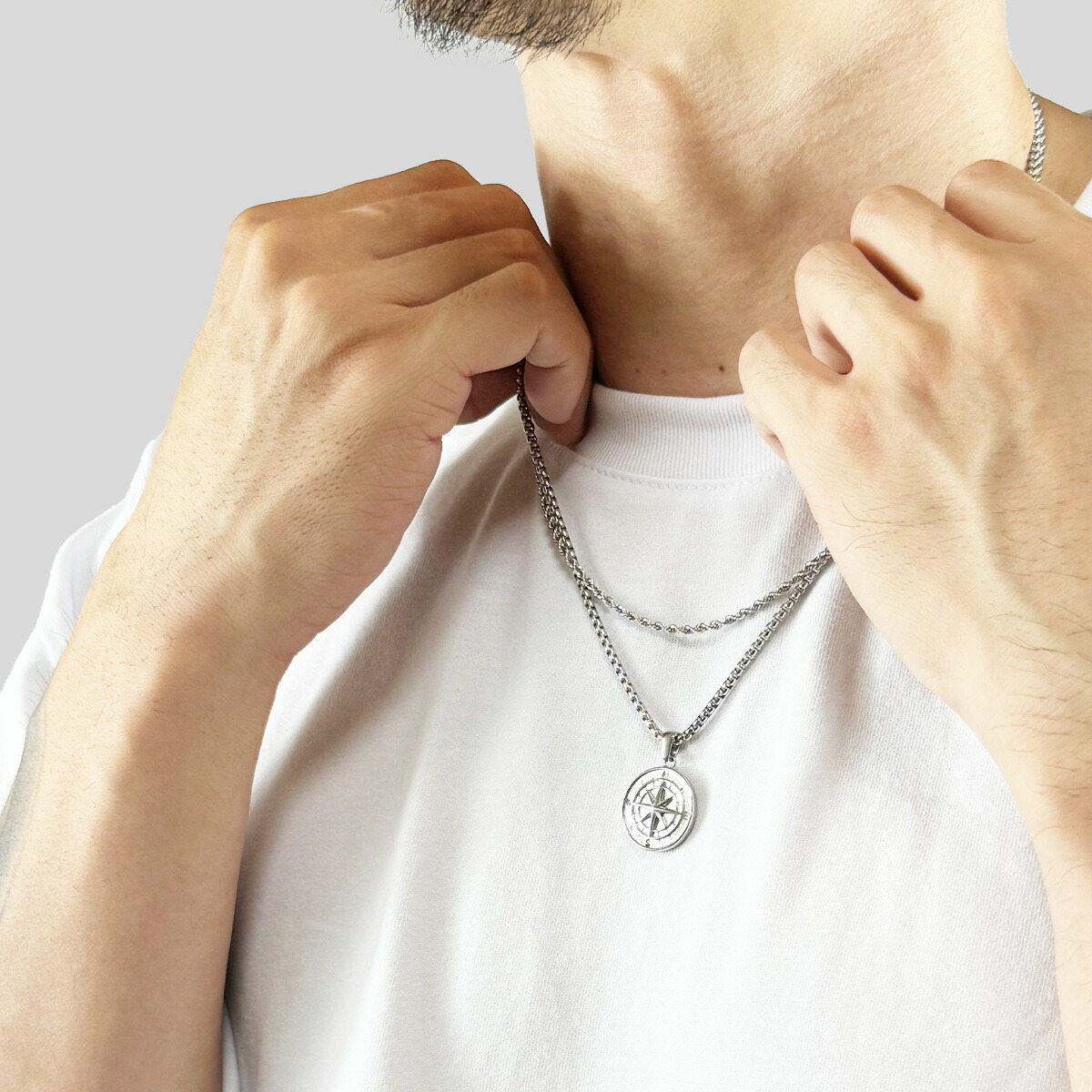 楽天市場】ネックレス セット メンズ レディース 重ね付け ペンダント