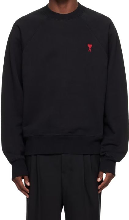楽天市場】AMI Paris スウェット アミ パリス Black Ami de Coeur
