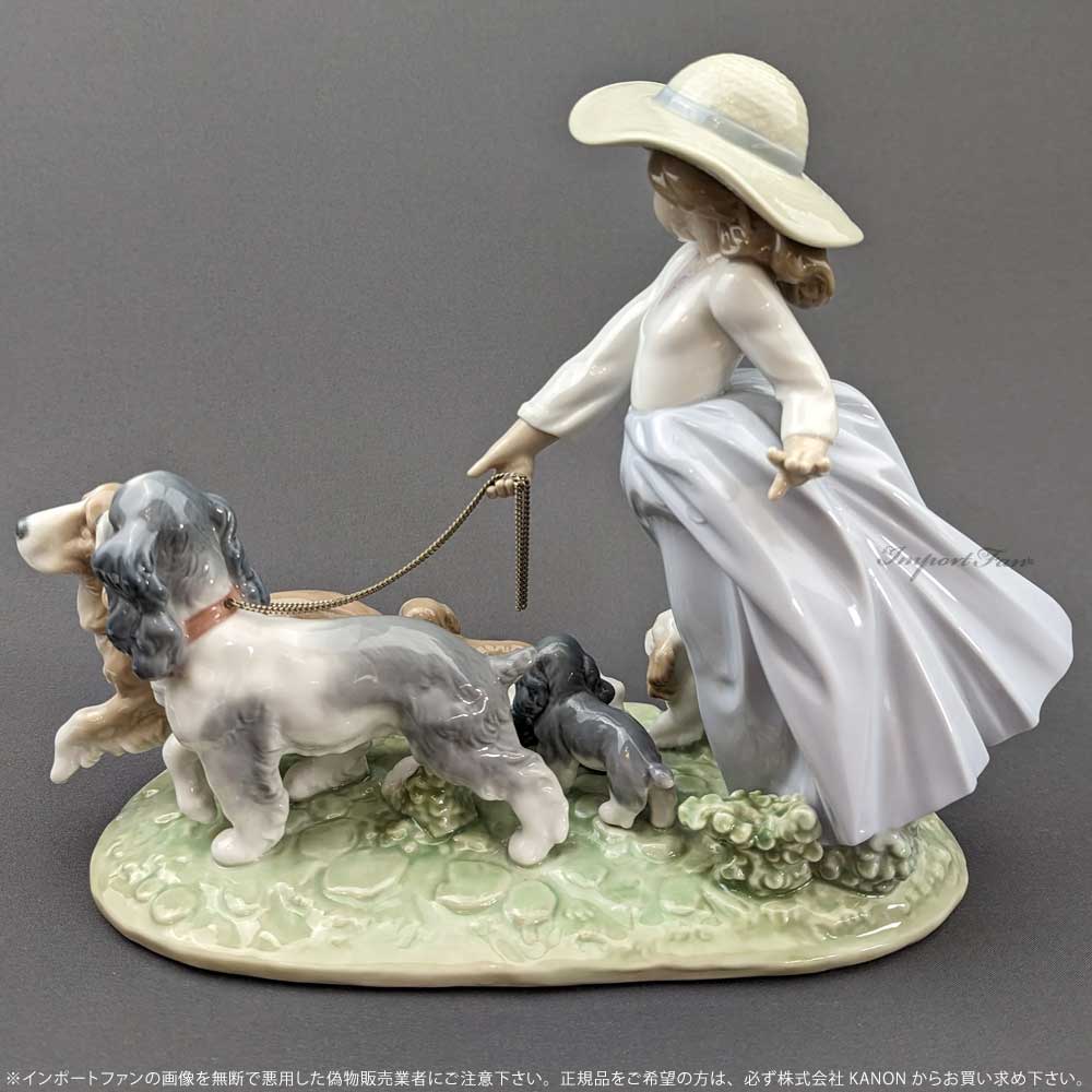 楽天市場】リヤドロ 仔犬たちの行進 イヌ 少女 置物 01006784 LLADRO