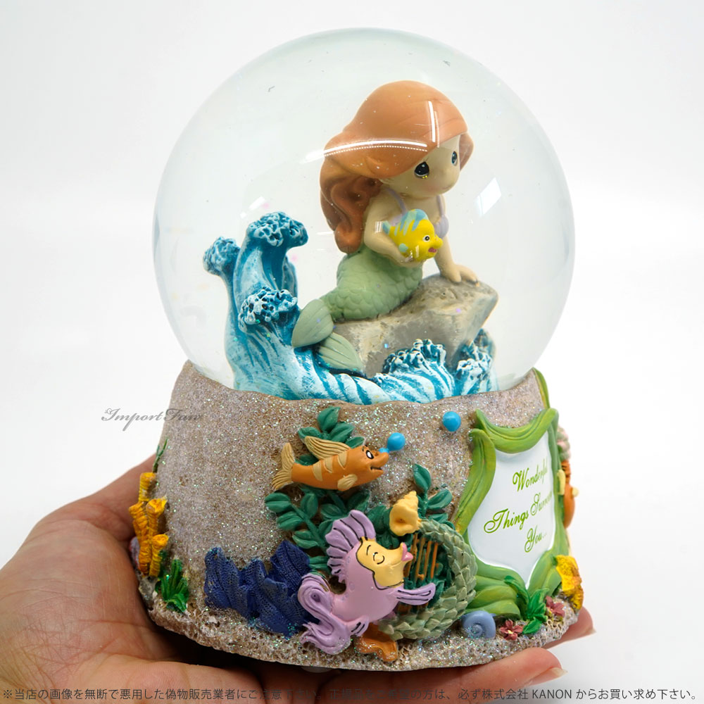 楽天市場】プレシャスモーメンツ アリエル スノードーム オルゴール